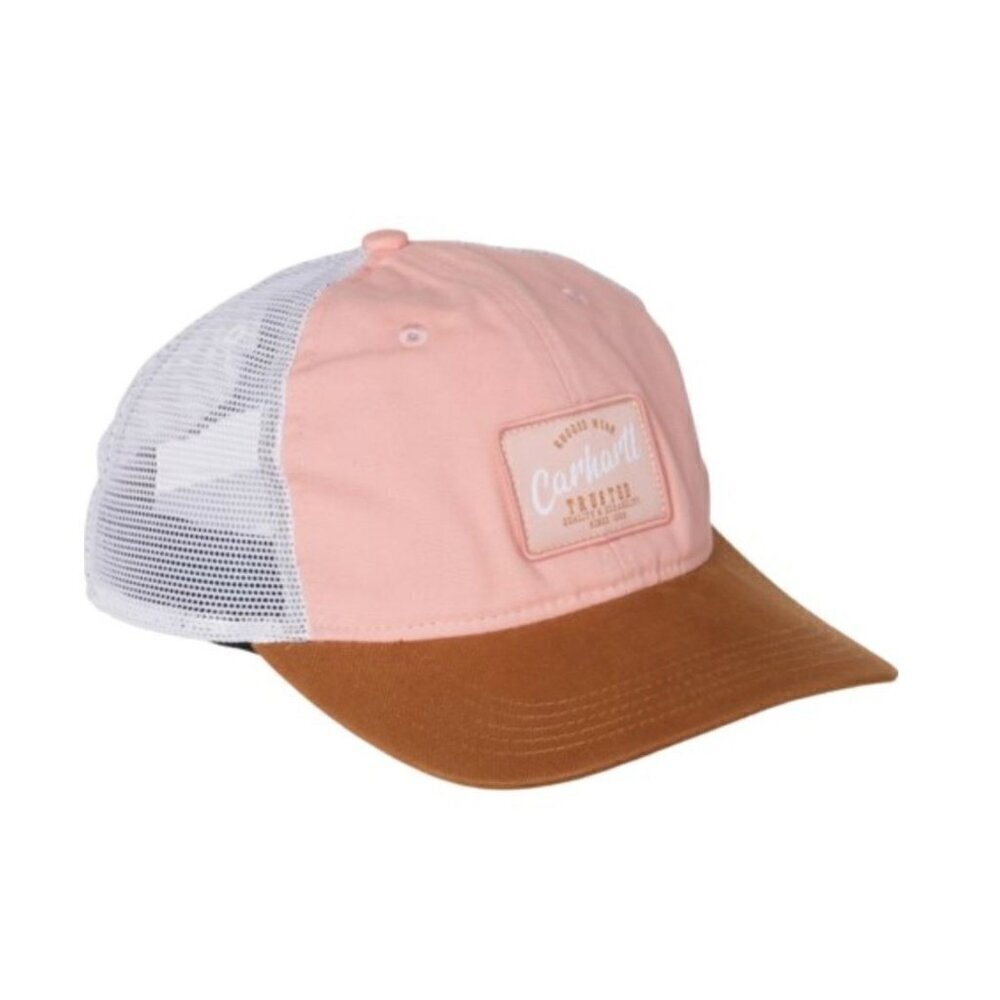 Carhartt 105789 Women's Canvas Mesh-Back Trucker Hat Cherry Blossom